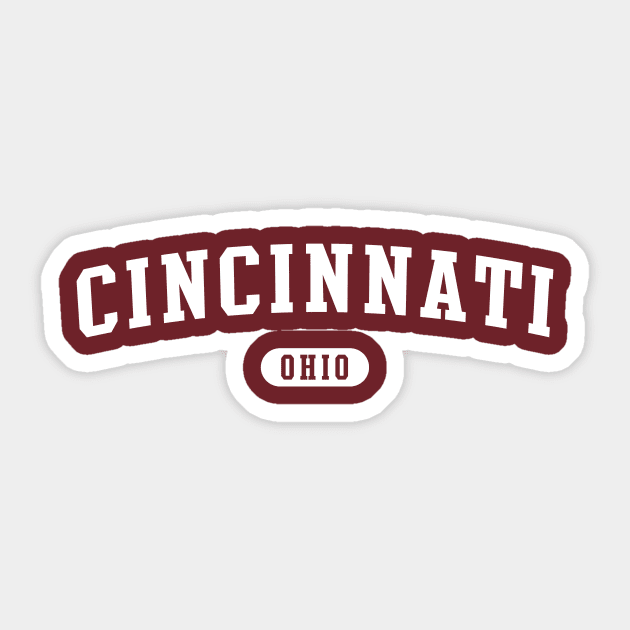Cincinnati, Ohio Sticker by Novel_Designs